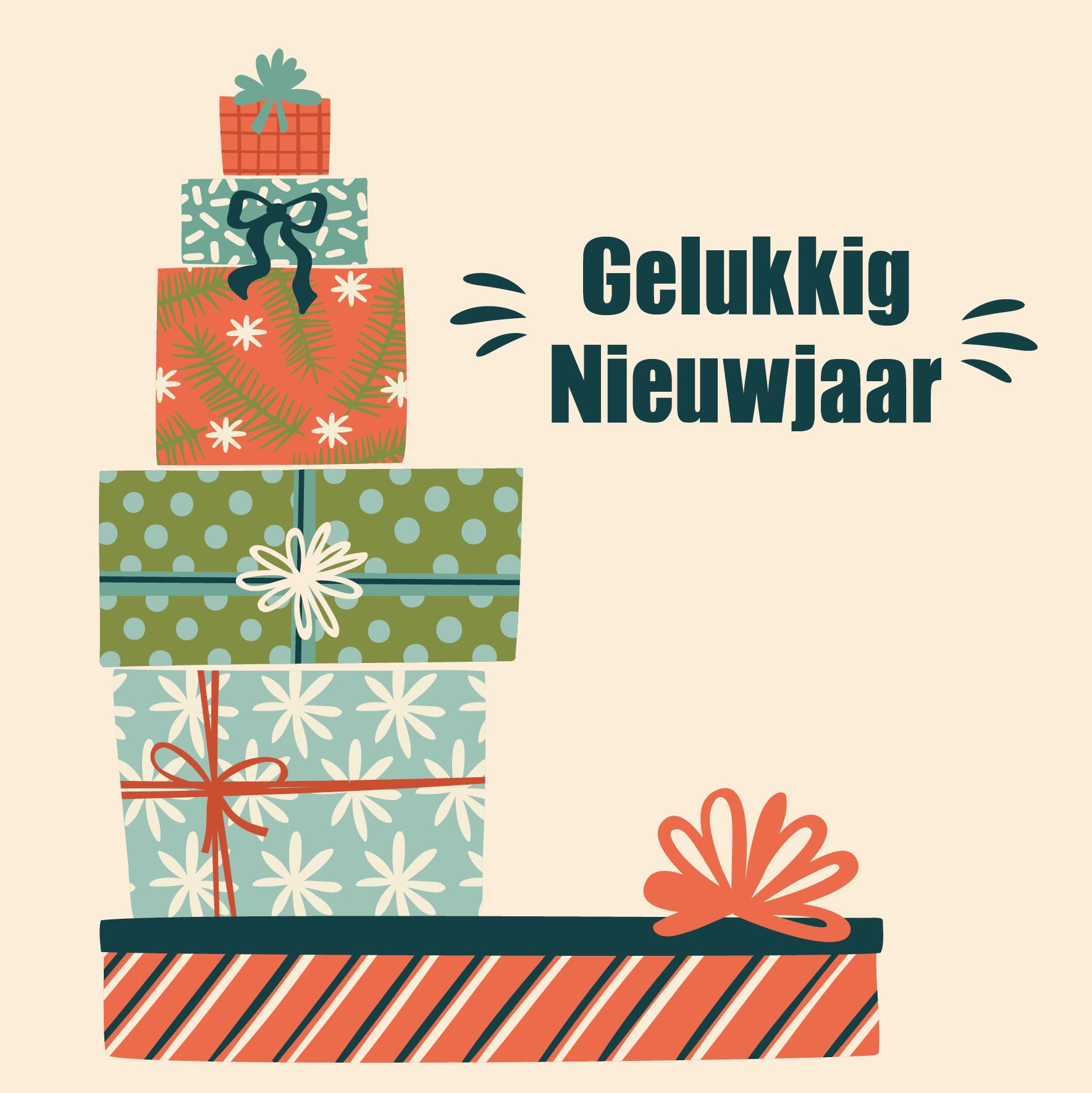 Wenskaarten 'retrofeesten': set van 4 kaarten - verkoopprijs 10 euro