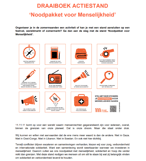 Draaiboek Actiestand